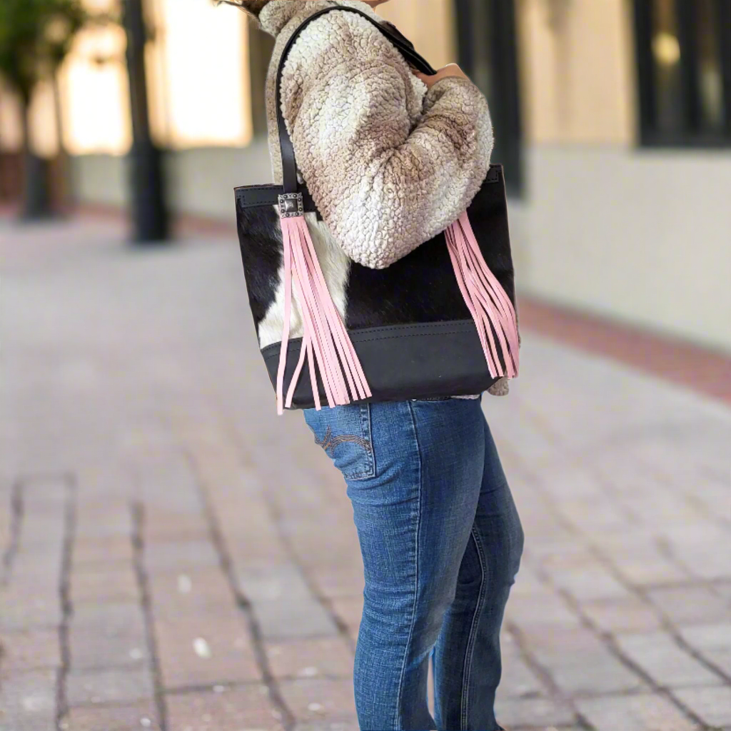 Western Leather Tote Bag