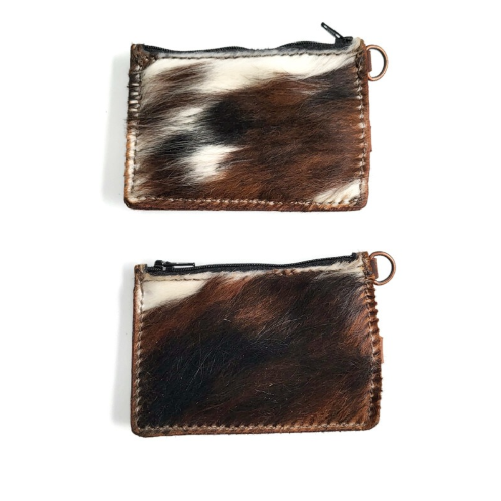 Cowhide Keychain Wallet
