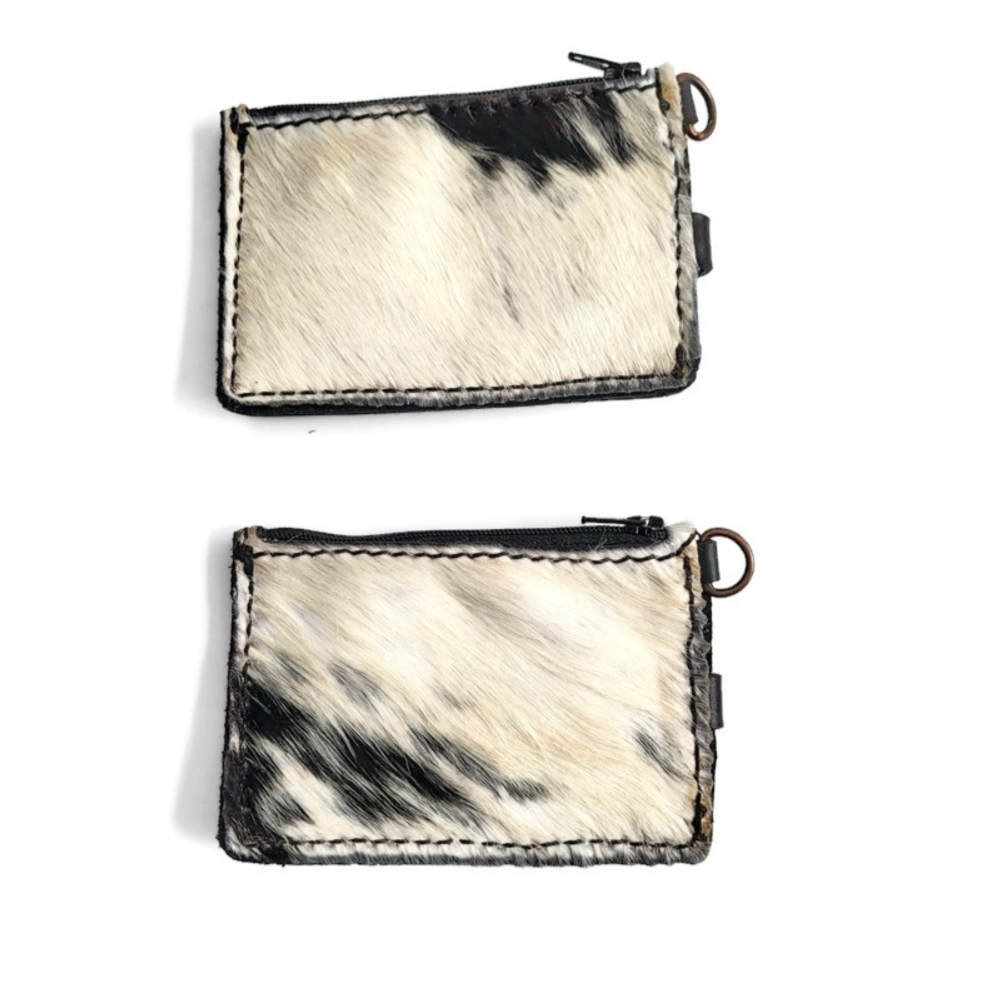 Cowhide Keychain Wallet
