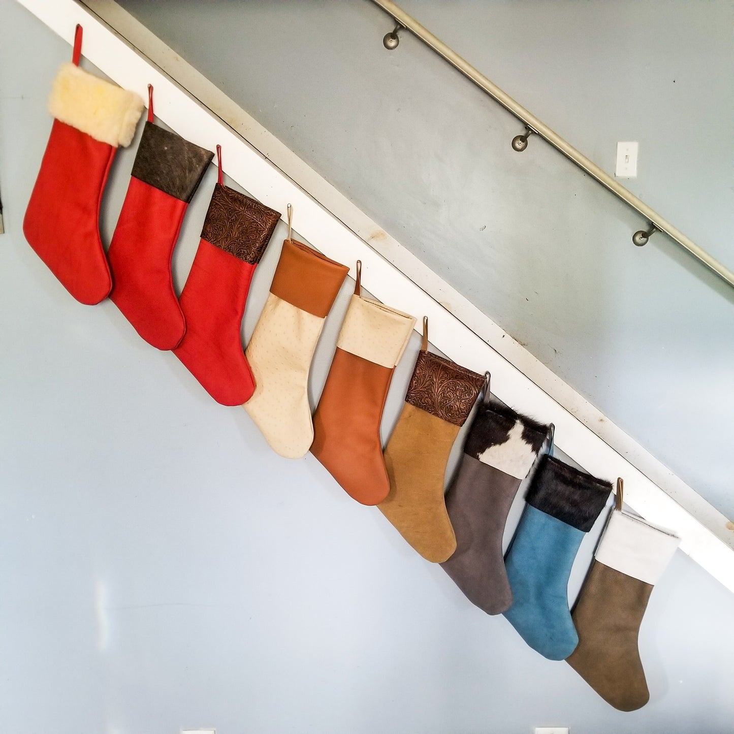 Cowhide and Leather Stockings