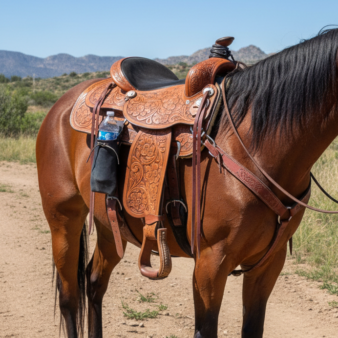 Rear Cinch Saddle Drink Holder