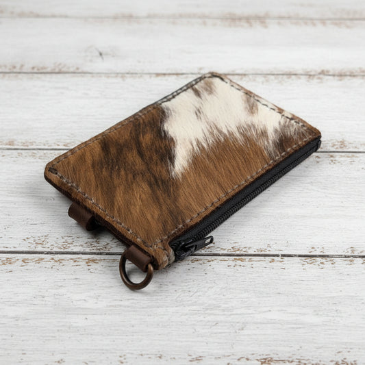 Cowhide Keychain Wallet