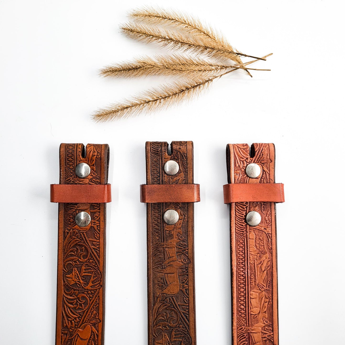 Embossed Leather Belt