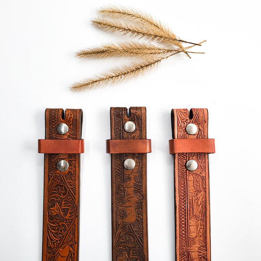 Embossed Leather Belt