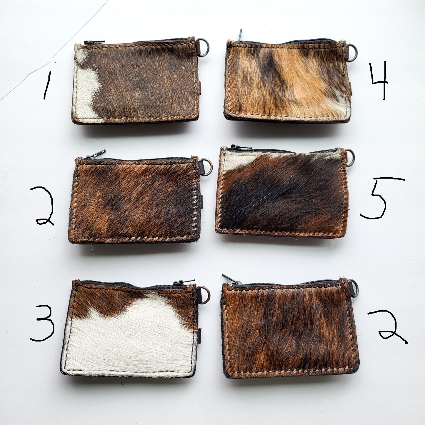 Cowhide Keychain Wallet