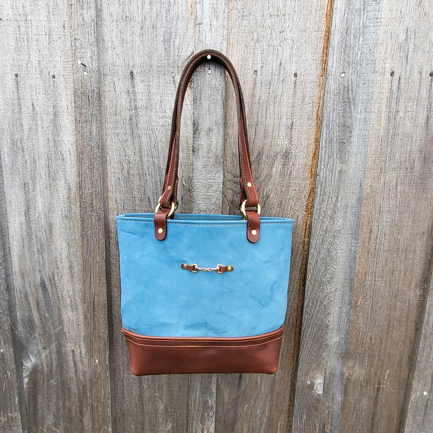 Equestrian Leather Tote Bag