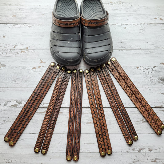 Youth Leather Croc Straps