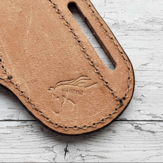 Leather Trapper Pancake Knife Sheath