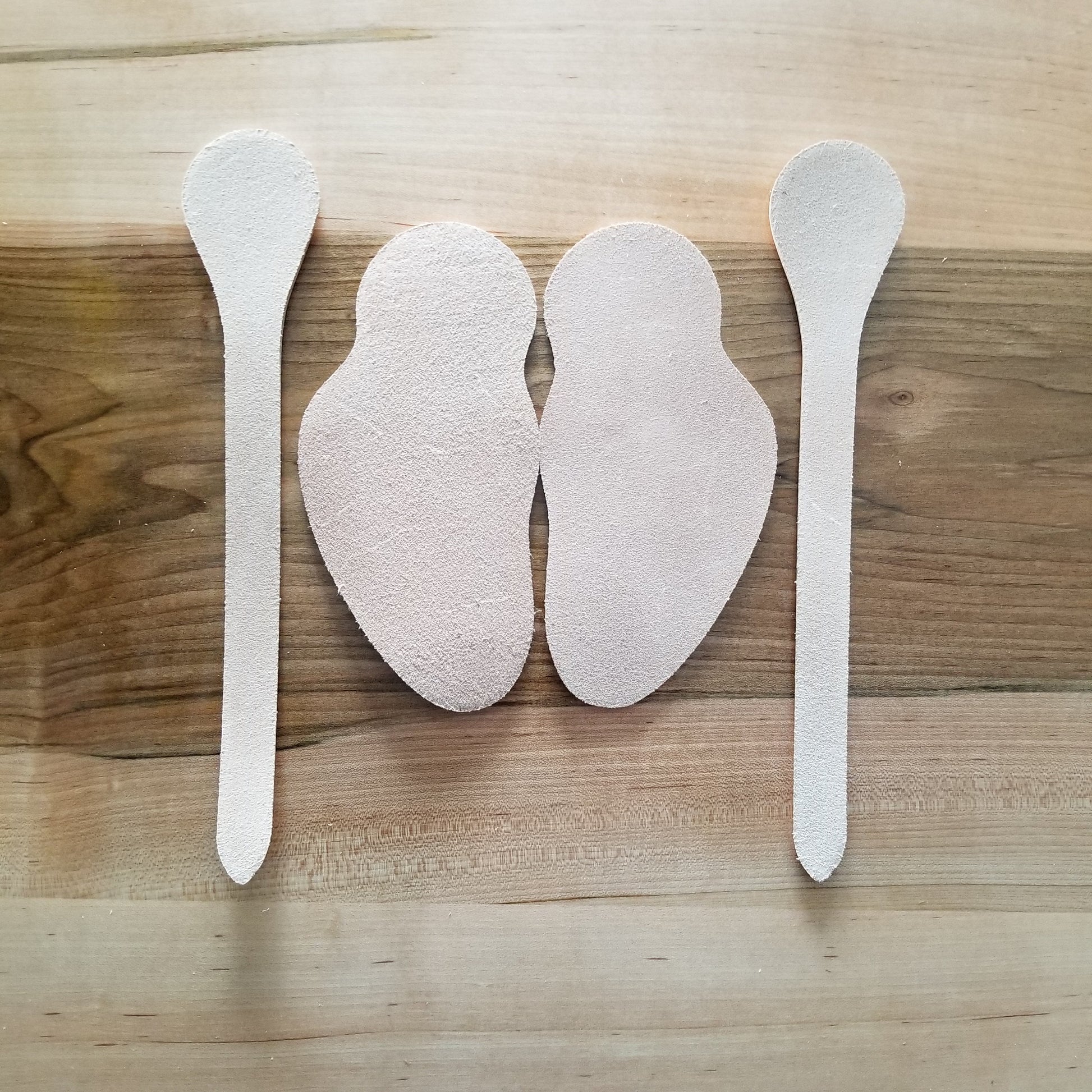 Blank Veg Tan Leather Spur Straps, Clicker Die Cut Leather DIY Horse Tack