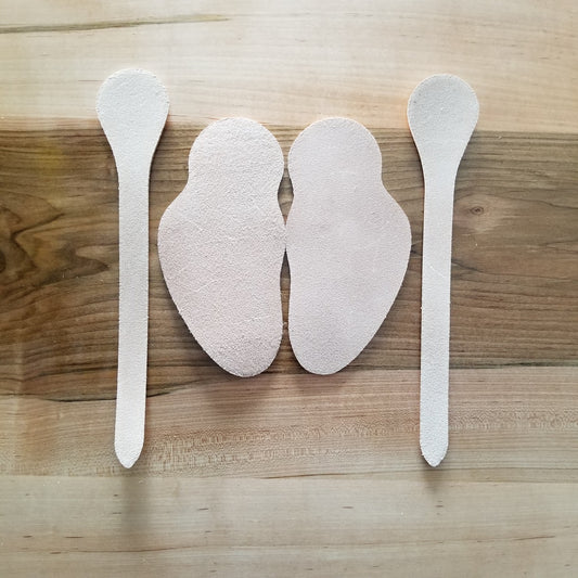 Blank Veg Tan Leather Spur Straps, Clicker Die Cut Leather DIY Horse Tack