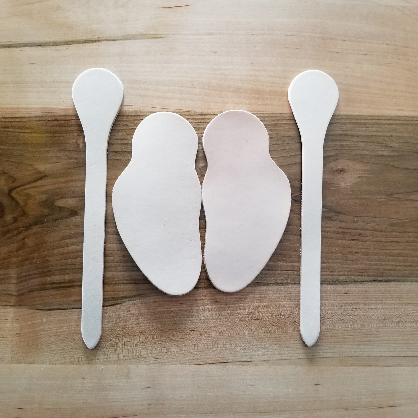 Blank Veg Tan Leather Spur Straps, Clicker Die Cut Leather DIY Horse Tack