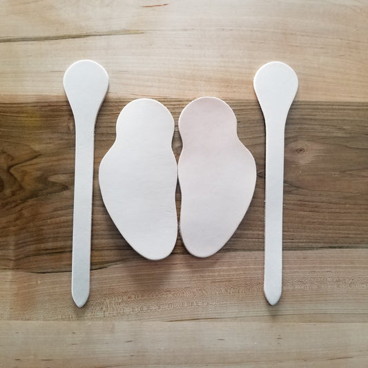 Blank Veg Tan Leather Spur Straps, Clicker Die Cut Leather DIY Horse Tack