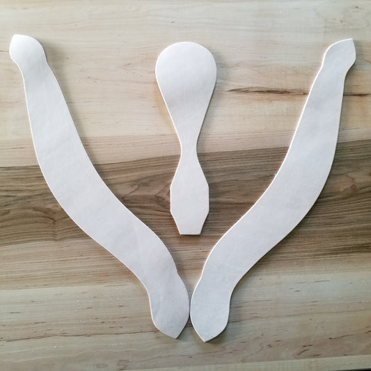 Blank Leather Roper Breast Collar - Veg Tan Clicker Die Cut Leather DIY Horse Tack