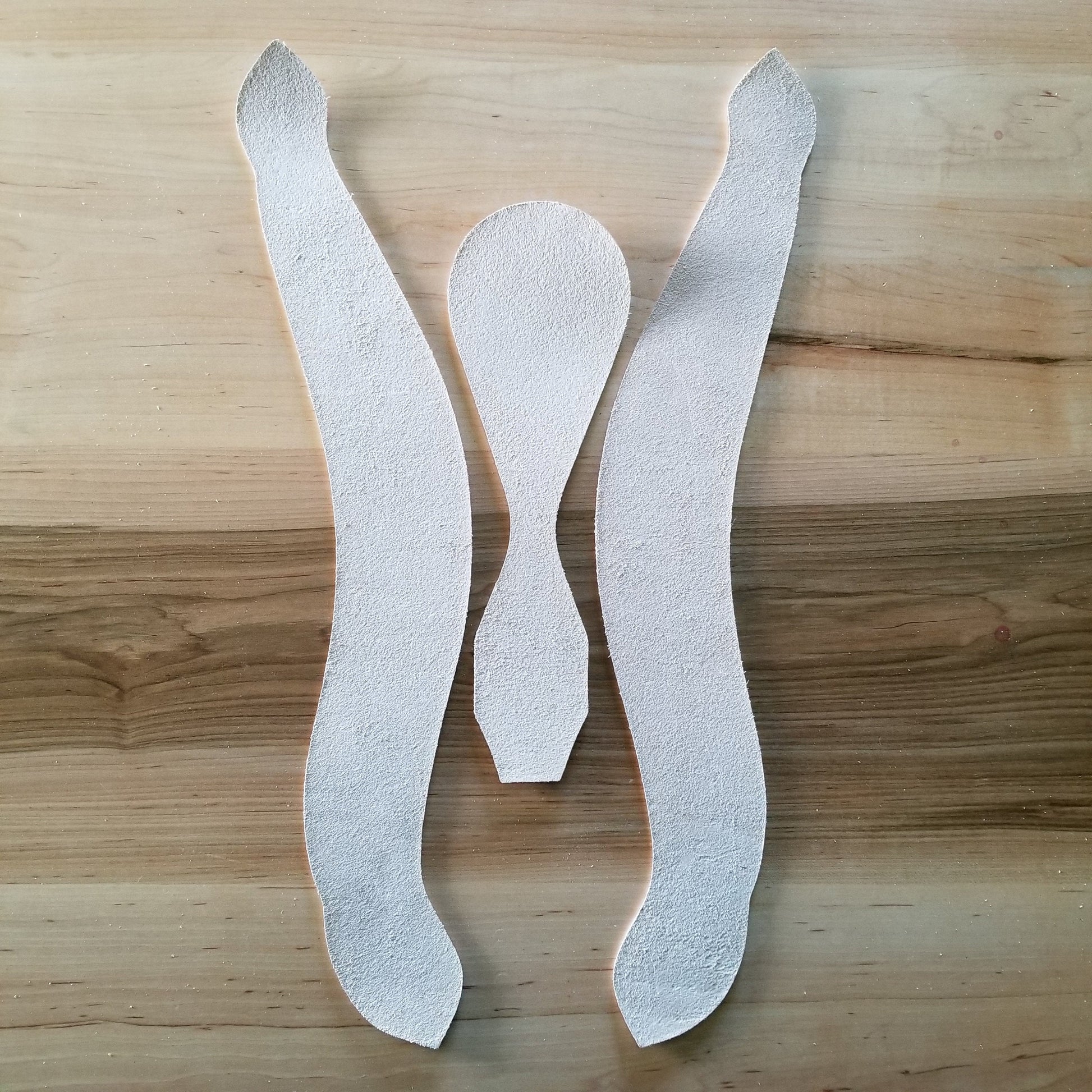 Blank Leather Roper Breast Collar - Veg Tan Clicker Die Cut Leather DIY Horse Tack