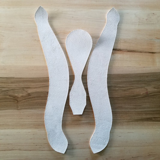 Blank Leather Roper Breast Collar - Veg Tan Clicker Die Cut Leather DIY Horse Tack