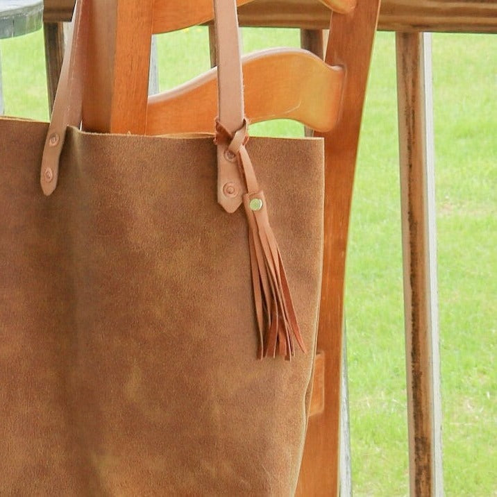 Leather Fringe Tassels - Purse Handbag Charm Home Decor Add On Bag Charm