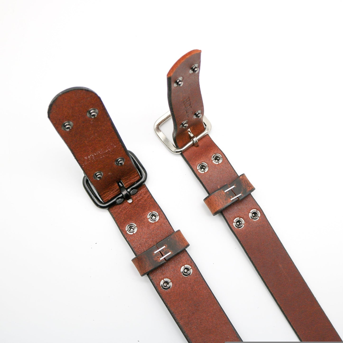Water Buffalo Leather Belt - "Crazy Horse"