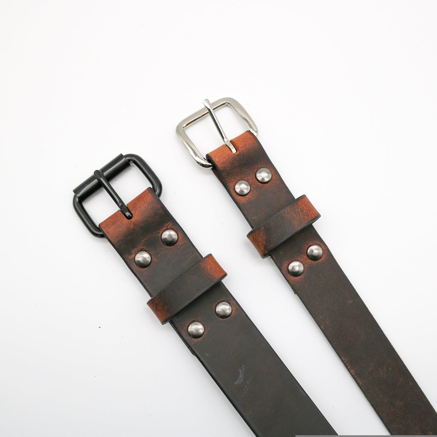 Water Buffalo Leather Belt - "Crazy Horse"
