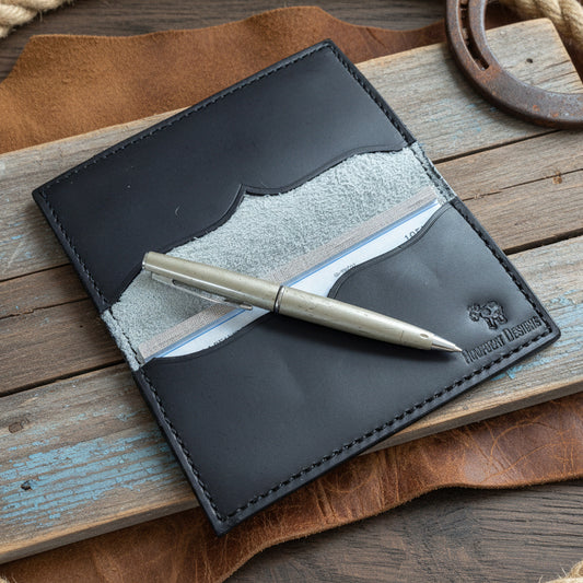 Cowhide Checkbook Cover