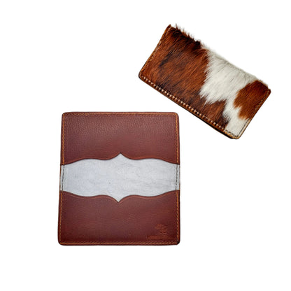 Cowhide Checkbook Cover