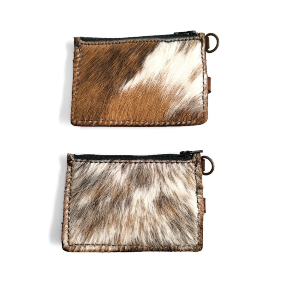 Cowhide Keychain Wallet