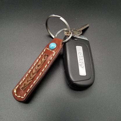 Custom MAIL IN Leather Horse Hair Key Chain Memorial Keepsake Made to Order with Horses Name with Fast Processing Perfect Horse Lover Gift