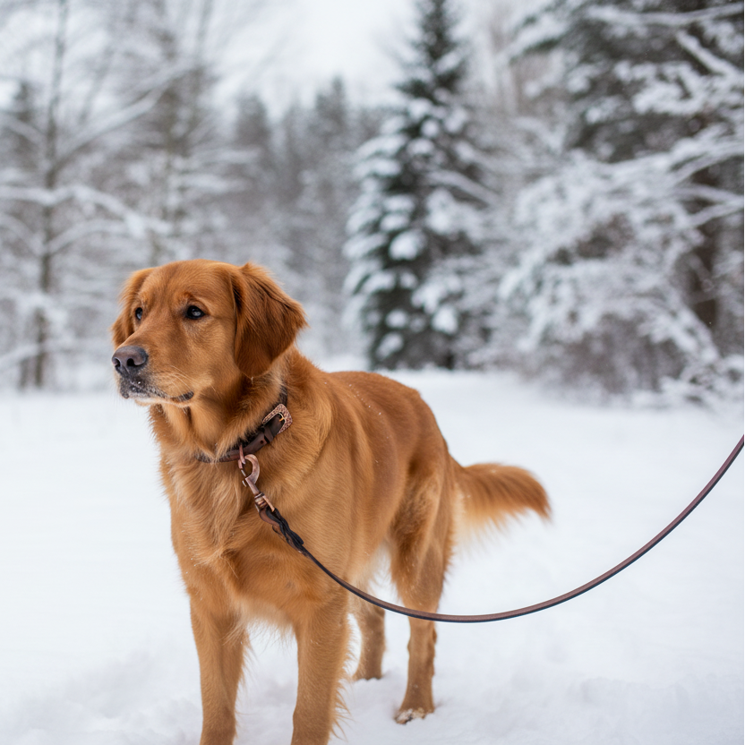 Crazy Horse Water Buffalo Leather Dog Leash