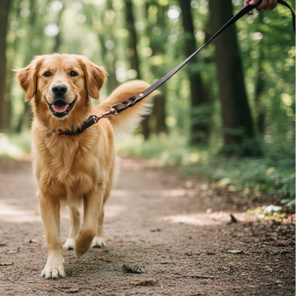 Crazy Horse Water Buffalo Leather Dog Leash