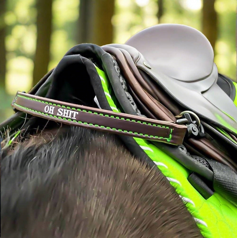 English Saddle Grab Strap