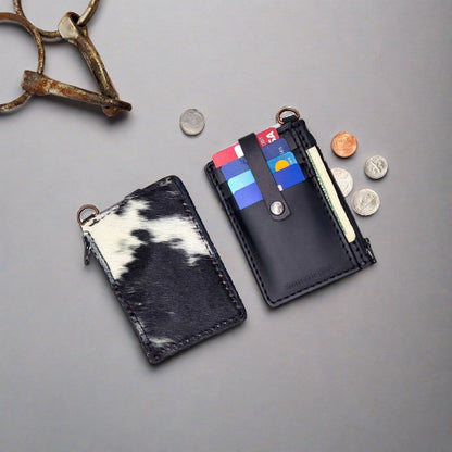Cowhide Keychain Wallet