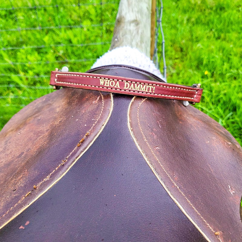 English Saddle Grab Strap