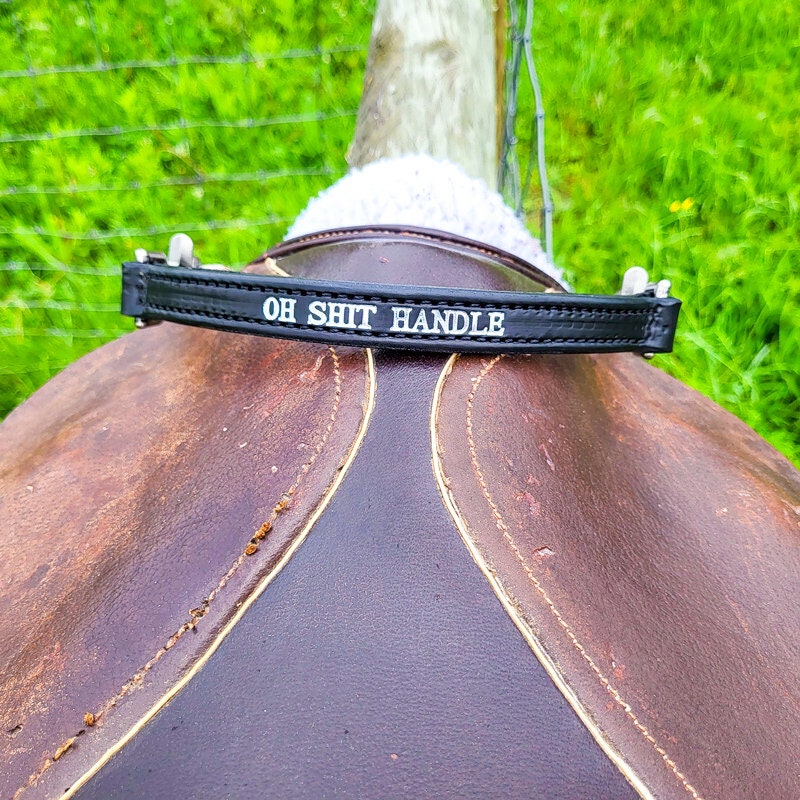 English Saddle Grab Strap