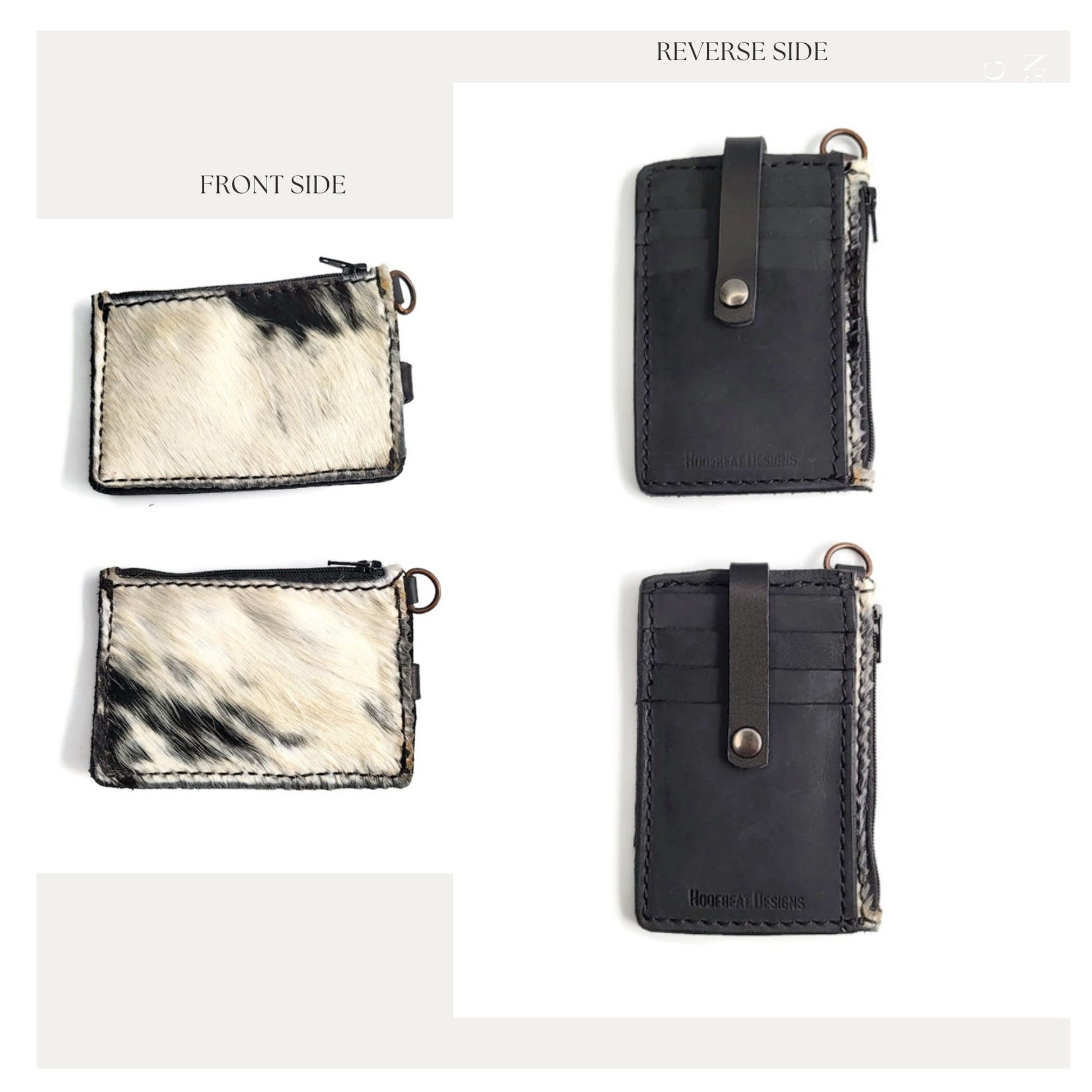 Cowhide Keychain Wallet