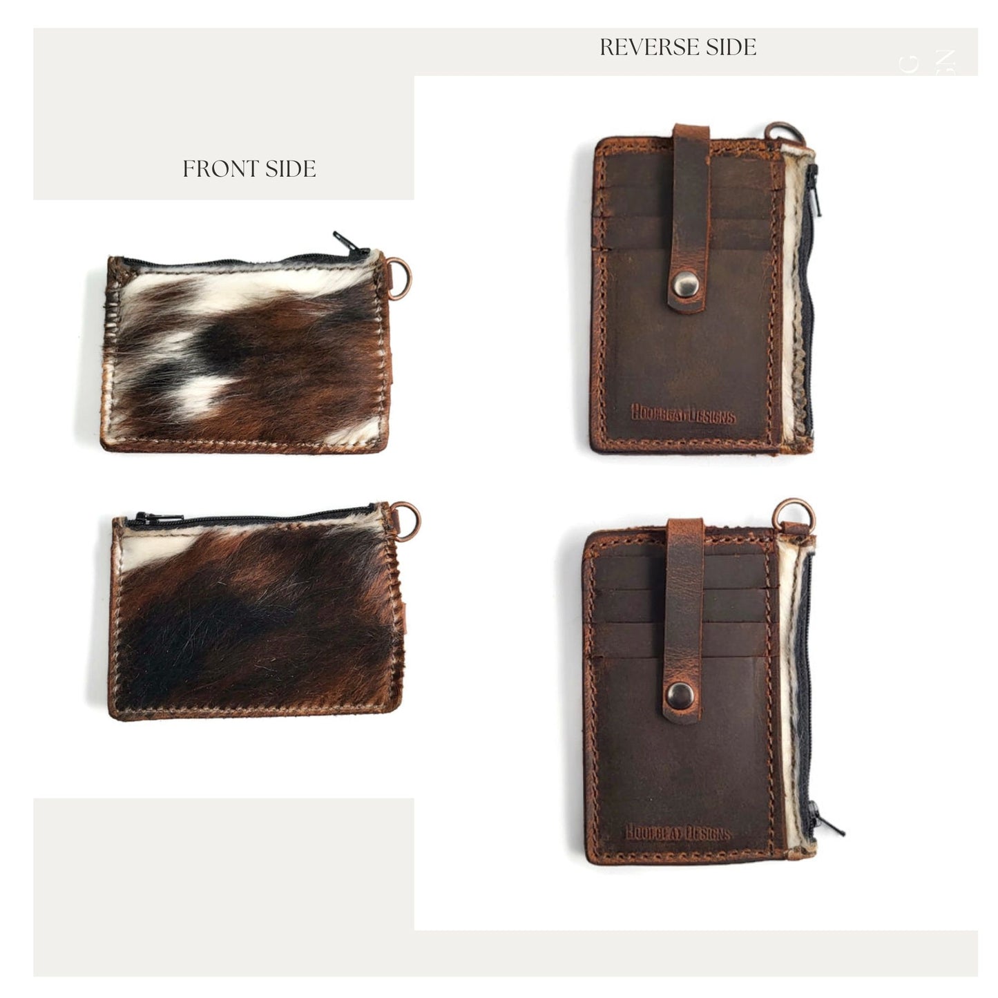 Cowhide Keychain Wallet