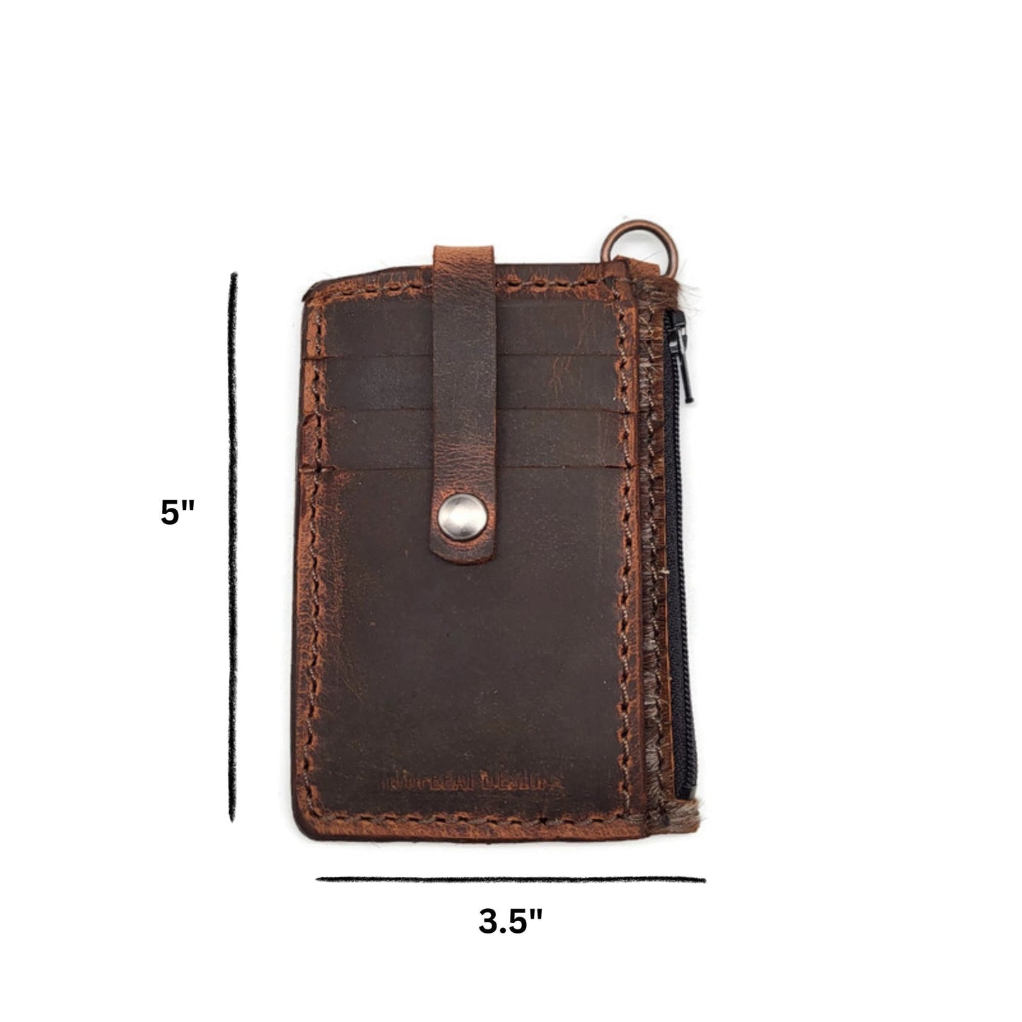 Cowhide Keychain Wallet