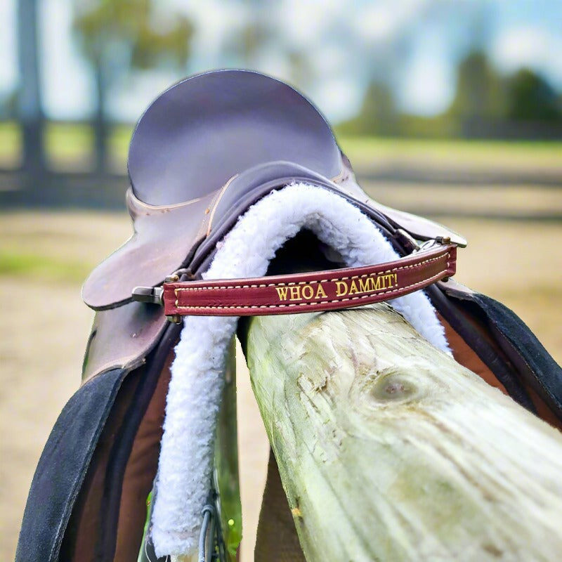 English Saddle Grab Strap