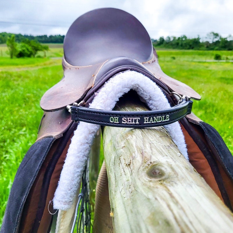 English Saddle Grab Strap