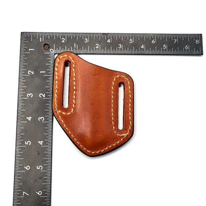 Leather Trapper Pancake Knife Sheath