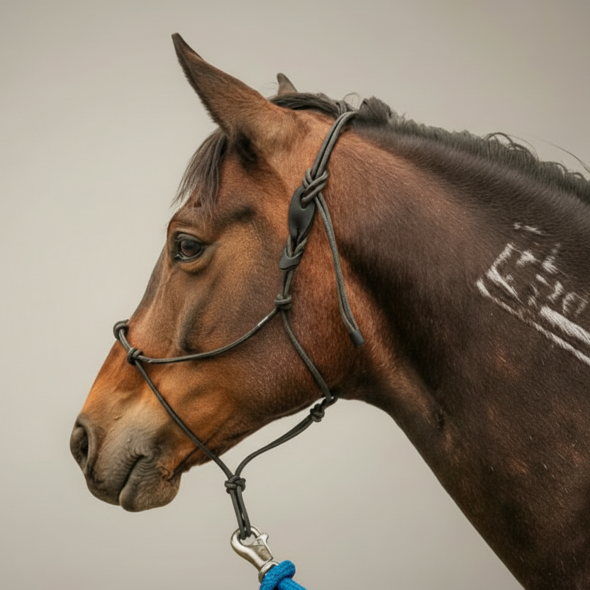 Leather Rope Halter Breakaway