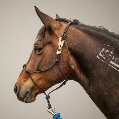 Leather Rope Halter Breakaway