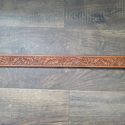 Embossed Leather Belt