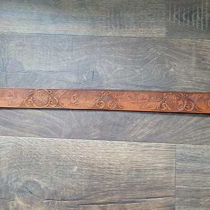 Embossed Leather Belt