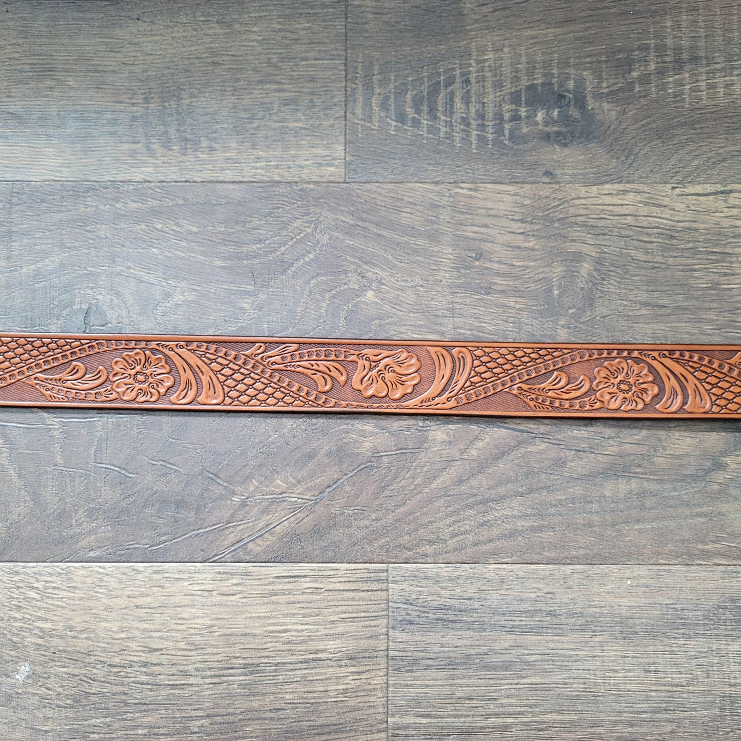 Embossed Leather Belt