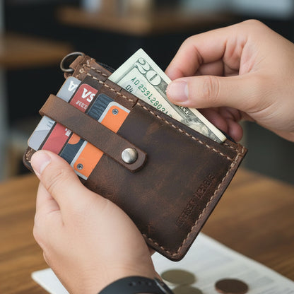 Leather Keychain Wallet