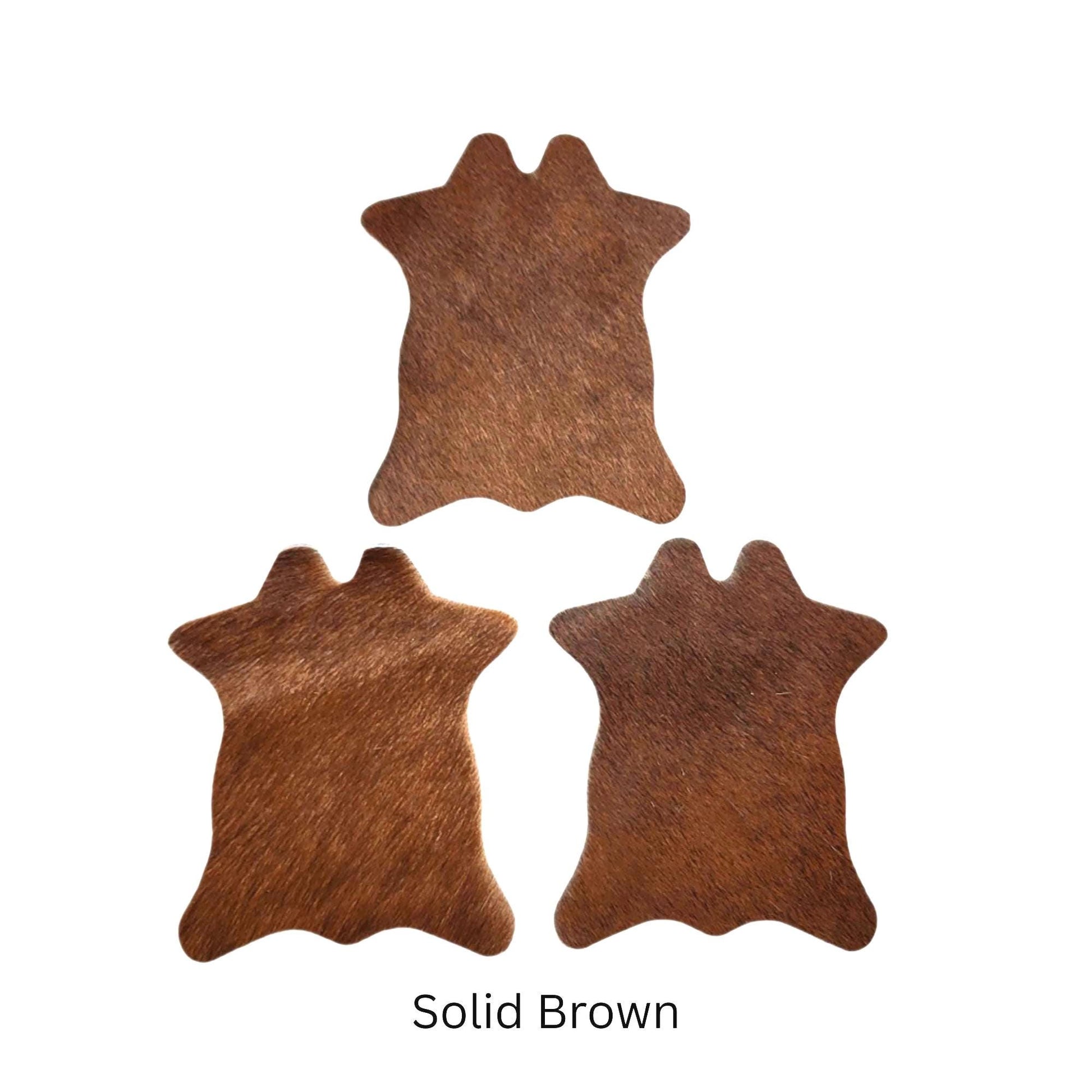 Real Cowhide Mini Rug Coaster Set - Western Home, Cowhide Wall Hanging Farmhouse Decor, Wedding Favor, Housewarming Gift, Gift for Cow Lover