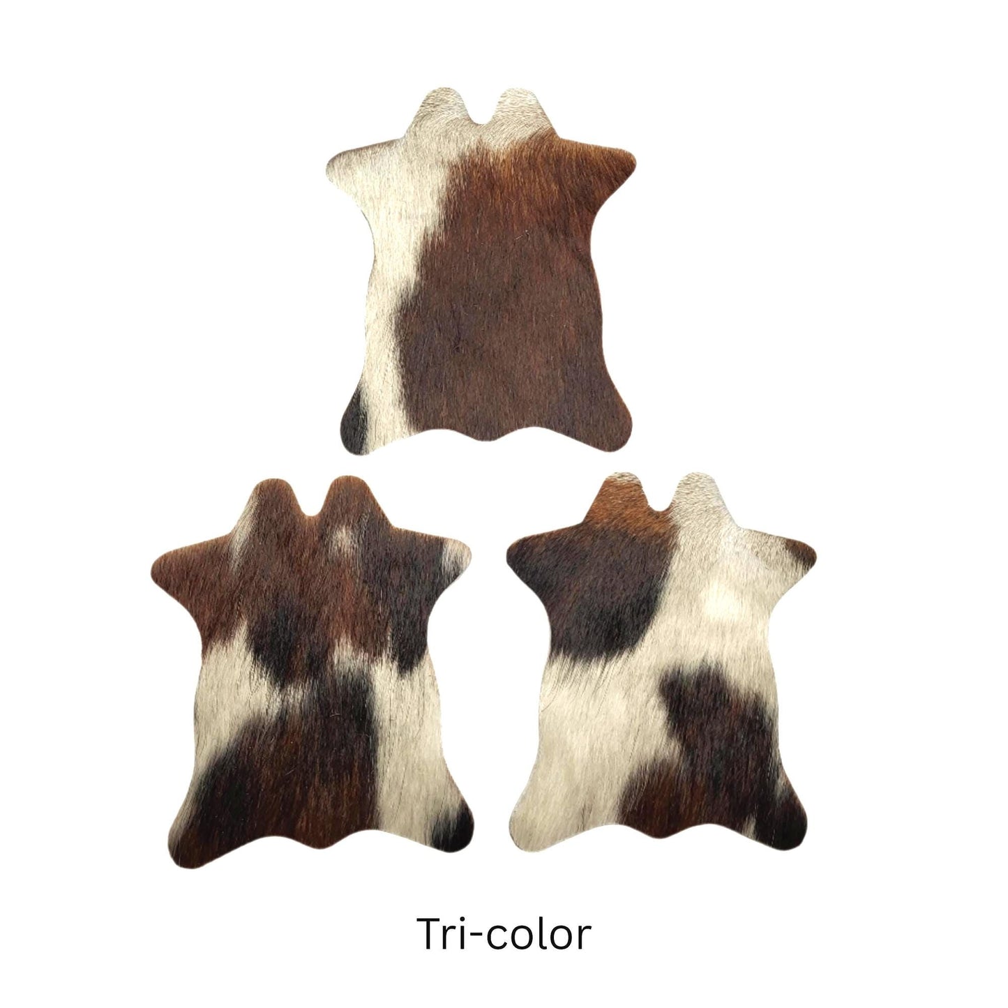Real Cowhide Mini Rug Coaster Set - Western Home, Cowhide Wall Hanging Farmhouse Decor, Wedding Favor, Housewarming Gift, Gift for Cow Lover