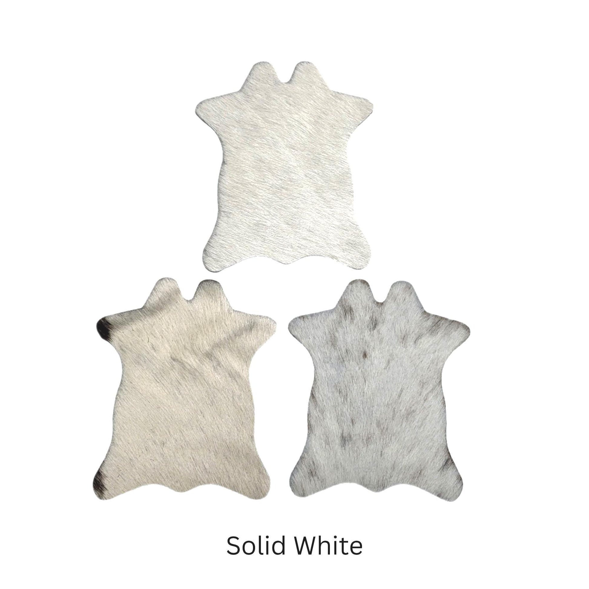 Real Cowhide Mini Rug Coaster Set - Western Home, Cowhide Wall Hanging Farmhouse Decor, Wedding Favor, Housewarming Gift, Gift for Cow Lover
