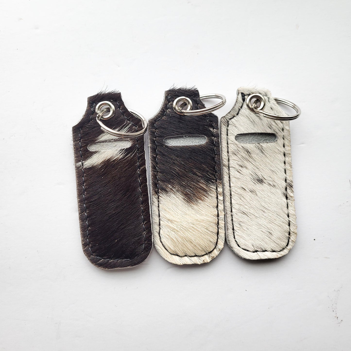 Leather Lip Balm Keychain