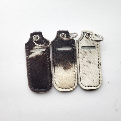 Leather Lip Balm Keychain