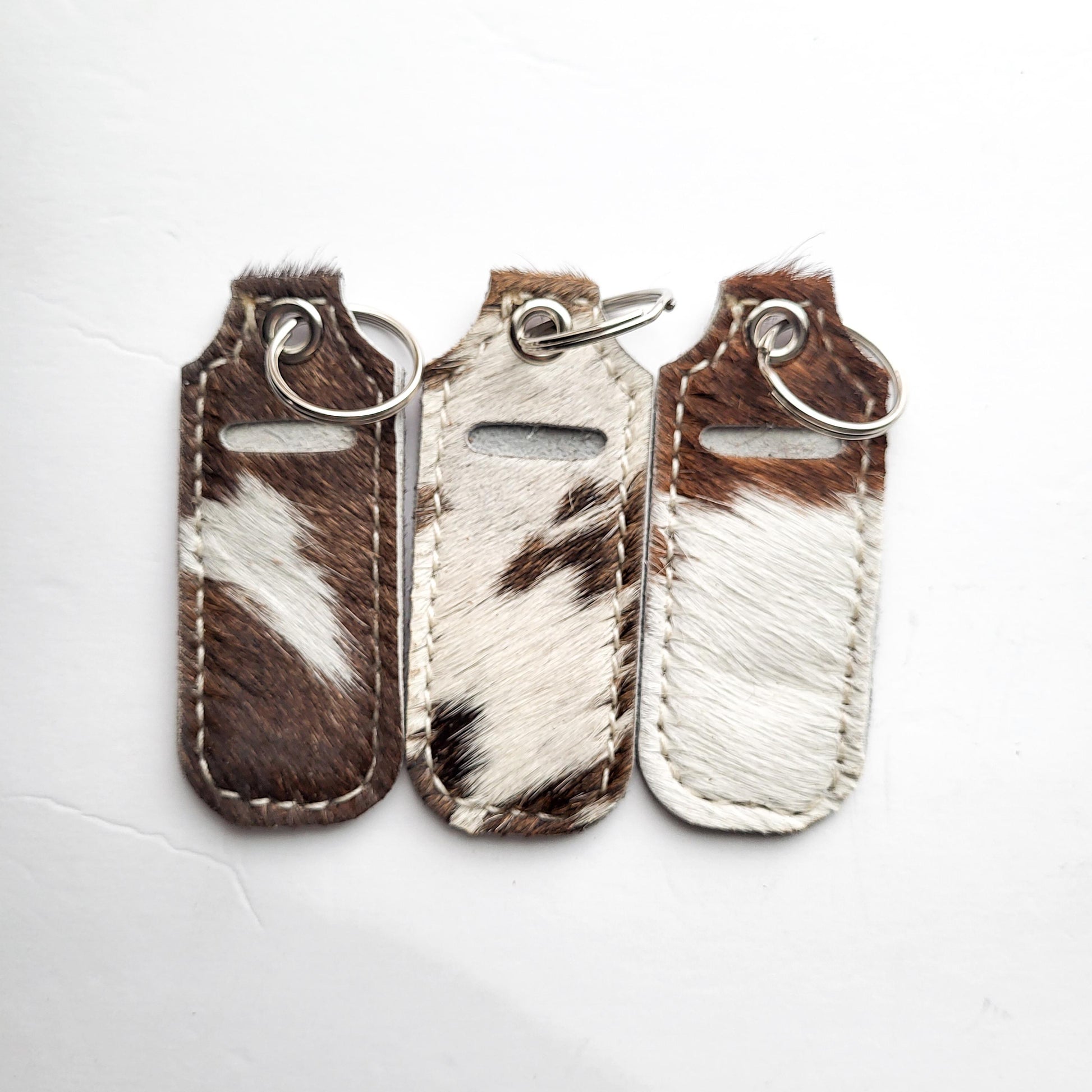 Leather Lip Balm Keychain